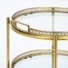 Art Deco Period, French Brass Bar Cart, Circa 1940