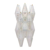 Iridescent Venetian Glass Sconces, Polyhedral, Murano, Italy