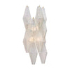 Iridescent Venetian Glass Sconces, Polyhedral, Murano, Italy