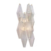 Iridescent Venetian Glass Sconces, Polyhedral, Murano, Italy