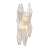 Iridescent Venetian Glass Sconces, Polyhedral, Murano, Italy