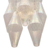 Iridescent Venetian Glass Sconces, Polyhedral, Murano, Italy