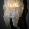 Iridescent Venetian Glass Sconces, Polyhedral, Murano, Italy