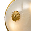 Art Deco Period French Ceiling Mounts, Brass and Etched Glass