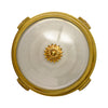 Art Deco Period French Ceiling Mounts, Brass and Etched Glass