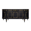 Louis XVI Style, French Classic Demilune, Ebonized, Circa 1920