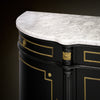 Louis XVI Style, French Classic Demilune, Ebonized, Circa 1920