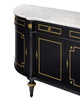 Louis XVI Style, French Classic Demilune, Ebonized, Circa 1920