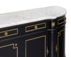Louis XVI Style, French Classic Demilune, Ebonized, Circa 1920