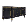 Louis XVI Style, French Classic Demilune, Ebonized, Circa 1920