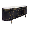 Louis XVI Style, French Classic Demilune, Ebonized, Circa 1920