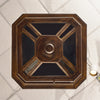 Grande French Antique Brass and Glass Lantern, Circa 1920