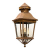 Grande French Antique Brass and Glass Lantern, Circa 1920