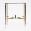 French Art Deco Period Brass and Glass Side Table, Circa 1940