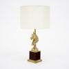 Maison Charles Vintage Brass Table Lamps, Horse Head, Circa 1950