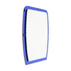 French Vintage Scalloped Mirror, Blue, Circa 1970