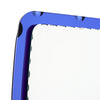 French Vintage Scalloped Mirror, Blue, Circa 1970