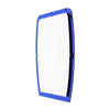 French Vintage Scalloped Mirror, Blue, Circa 1970