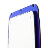 French Vintage Scalloped Mirror, Blue, Circa 1970