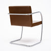 Pair of Mid-Century Modern Chrome and Cognac Leather Cantilever Armchairs