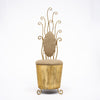 Italian Mid-Century Gilt Wrought Iron Vanity Chair