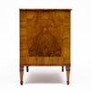 Italian Neoclassical Walnut and Marquetry Three-Drawer Commode