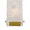Italian Mid-Century Murano Frosted Textured Glass Wall Sconces