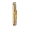 Italian Mid-Century Murano Smoked Glass and Brass "Fregio" Wall Sconce