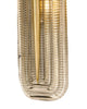 Italian Mid-Century Murano Smoked Glass and Brass "Fregio" Wall Sconce