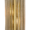 Italian Mid-Century Murano Smoked Glass and Brass "Fregio" Wall Sconce