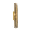 Italian Mid-Century Murano Smoked Glass and Brass "Fregio" Wall Sconce