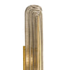 Italian Mid-Century Murano Smoked Glass and Brass "Fregio" Wall Sconce