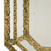 French Napoleon III Gilt Brass Repoussé Cushion Mirror, 19th Century