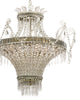 French Belle Epoque Louis XVI Crystal Chandelier, Circa 1910