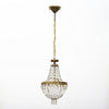 French Louis XVI Crystal and Gilt Bronze Basket Chandelier