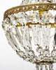 French Louis XVI Crystal and Gilt Bronze Basket Chandelier