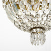 French Louis XVI Crystal and Gilt Bronze Basket Chandelier