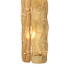 Pair of Murano Textured Amber-Orange Glass Sconces, IN STOCK