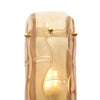 Pair of Murano Textured Amber-Orange Glass Sconces, IN STOCK
