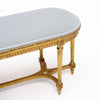 French Louis XVI Style Gilt Wood Six-Leg Bench, Circa 1900