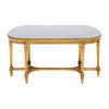 French Louis XVI Style Gilt Wood Six-Leg Bench, Circa 1900