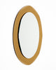 Pair of Italian Faceted Amber-Gold Glass Mirrors, Circa 1970