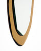 Pair of Italian Faceted Amber-Gold Glass Mirrors, Circa 1970