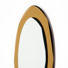 Pair of Italian Faceted Amber-Gold Glass Mirrors, Circa 1970