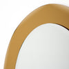 Pair of Italian Faceted Amber-Gold Glass Mirrors, Circa 1970