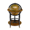 Italian Mid-Century Globe Bar Cart, Circa 1950