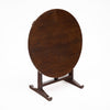 French Fir Vendange Table with Sculptural Lyra Folding Base