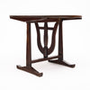 French Fir Vendange Table with Sculptural Lyra Folding Base