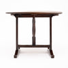 French Fir Vendange Table with Sculptural Lyra Folding Base