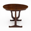 French Fir Vendange Table with Sculptural Lyra Folding Base